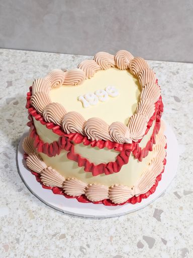 Vintage Heart cake 