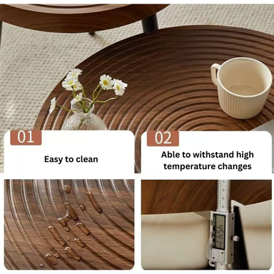 COFFEE TEA TABLE - YM093 WALNUT ( S + L )