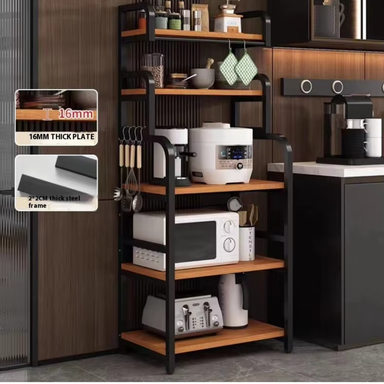 KITCHEN MICROWAVE OVEN WOOD SHELF