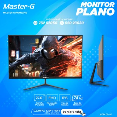 MASTER-G MGME2710 / 27.0¨ FHD / MONITOR PLANO / PANEL IPS / FRECUENCIA 75HZ