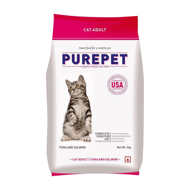 PurePet AdultCat Dry Food  Tuna Salmon 3kg