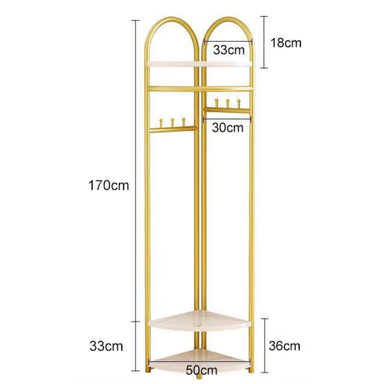 GOLD END CORNER ROOM SHELF