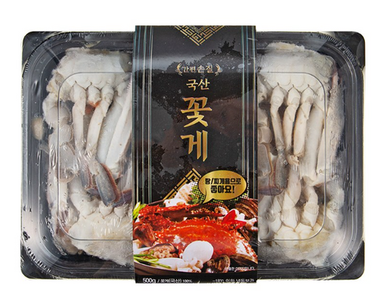 간편 손질 국산 꽃게 Cleaned Korean Blue Crab 500g