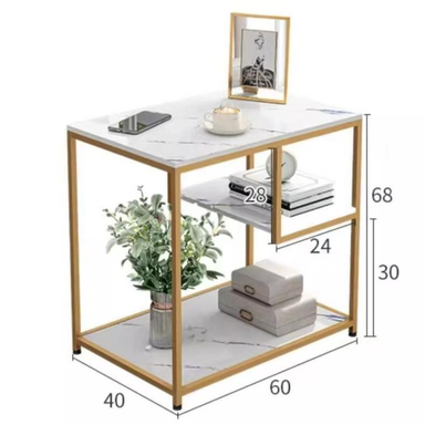 MARBLE GOLD TABLE SERIES - RECTANGLE 60CM