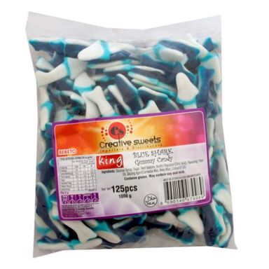 Creative Sweets King Jellies Blue Sharks (1KG)