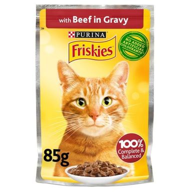FRISKIES Cat CiG Beef Pouch (85g)