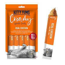 Kitty Yums Creamy Real Chicken 5 Sticks
