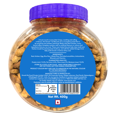 Drools Baked Biscuit For Cats 400g 
