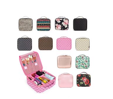 Accept Custom Logo Large Capacity Beauty Pu Cute Makeup Case Makeup Bag Travel Case Cosmetic Bag for Women
