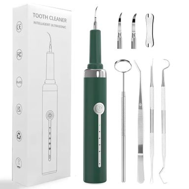 Home Use Ultrasonic Teeth Tartar Calculus Remover Teeth Whitening Dental Plaque Kit Plastic Tooth Cleaner for Refreshed Breath