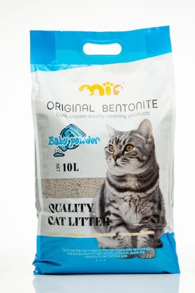 Mi Pets Benotine White Cat Litter Baby Powder 10L