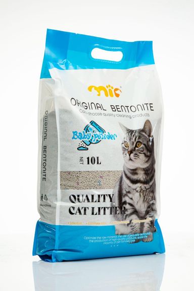 Mi Pets Benotine White Cat Litter Baby Powder 10L