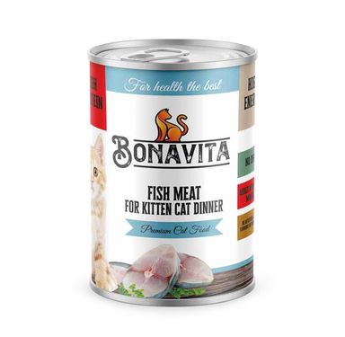 Bonavita Kitten Cat Fish Chunks in Gravy � 400 g