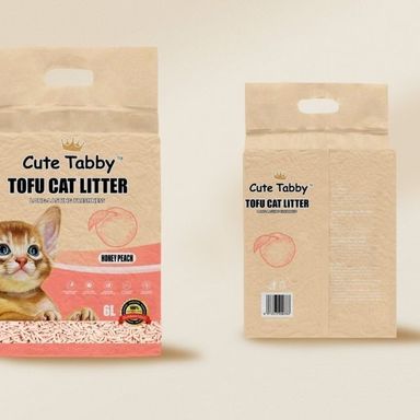 Mi Pets Tofu  Cat Litter Peach 6L