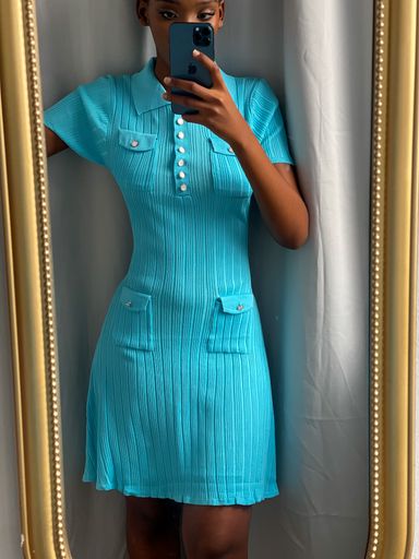 Turquoise chic dress