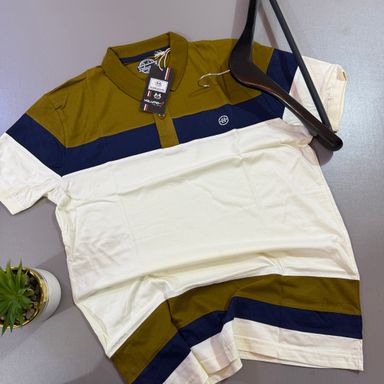 VOLUME-9 STRIPPED POLO - 01