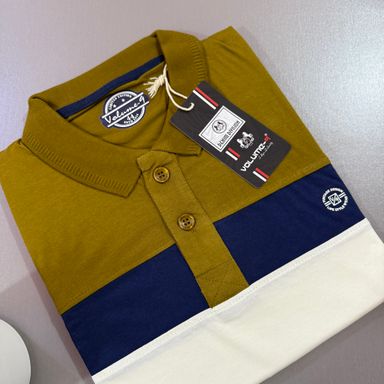 VOLUME-9 STRIPPED POLO - 01