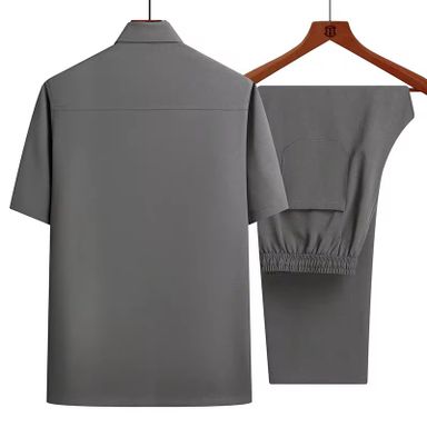 men’s short sleeves Shirt+ long pant 