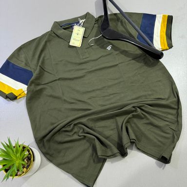 FOUR SQUARES POLO- ARMY GREEN