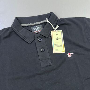 FOUR SQUARES POLO- BLACK