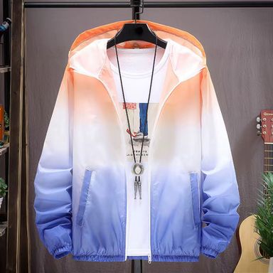 Unisex Tie Dyed Streetwear Hoodie Plus Size Sports Men's Gym Running Long Sleeve Hooded Hoodies & Sweatshirts With Zipper