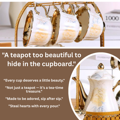 CERAMIC TEAPOT SET (TEKO TEH SERAMIK)