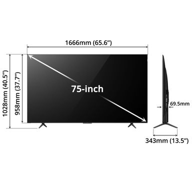 TCL Quantum DOT Google TV 75inch