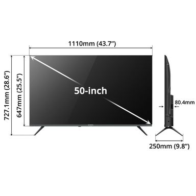 "SKYWORTH UHD 4K smart wifi Google TV 50inch 