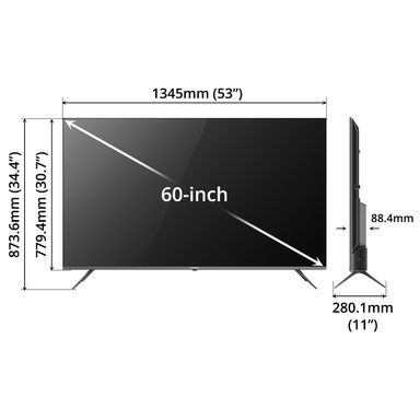 SKYWORTH UHD 4K smart wifi Google TV 60inch