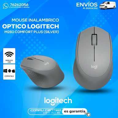 LOGITECH M280 CONFORT PLUS / MOUSE INALAMBRICO / SILVER