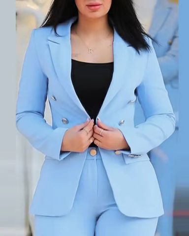 C0527 Manufacturers Business Suits for Women Fashion Slim Pants and Blazer Set Ladies Suits Office Wear Formal Suit