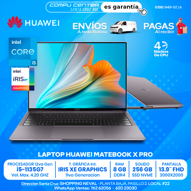 Huawei Matebook X PRO / CORE i5 11Va Generación
