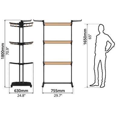 VOUNOT Clothes Drying Rack