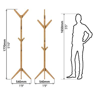 BW COAT RACK 