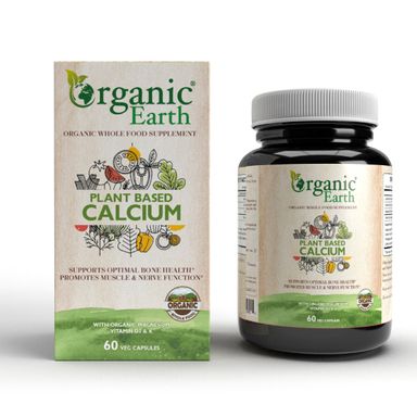 Organic Earth Plant Based Calcium 60 Capsules