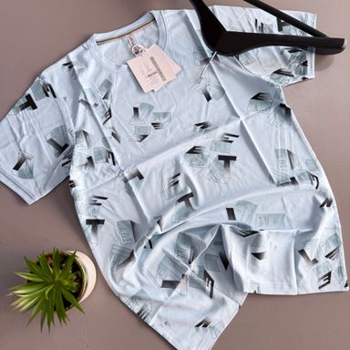 RADIOLOGY T-SHIRTS (PATTERNED) - SKY BLUE