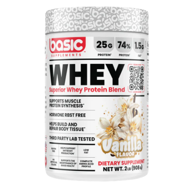 BASIC SUPPLEMENTS WHEY 2LBS VANILLA