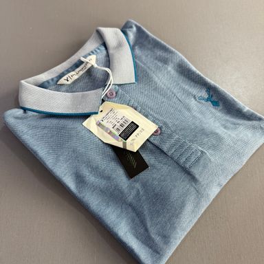PLUS POINT POLO SHIRT - BLUE