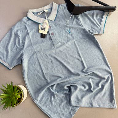 PLUS POINT POLO SHIRT - BLUE