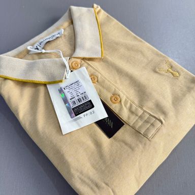 PLUS POINT POLO SHIRT - CURRY