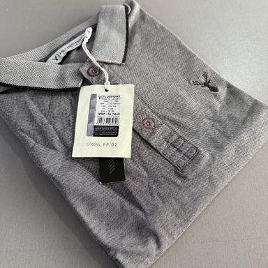 PLUS POINT POLO SHIRT - DARK GREY