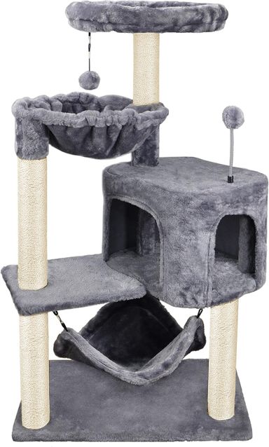 TORRE CENTRO DE ACTIVIDADES PARA GATOS DE ESTILO HAMACA 39.4"
