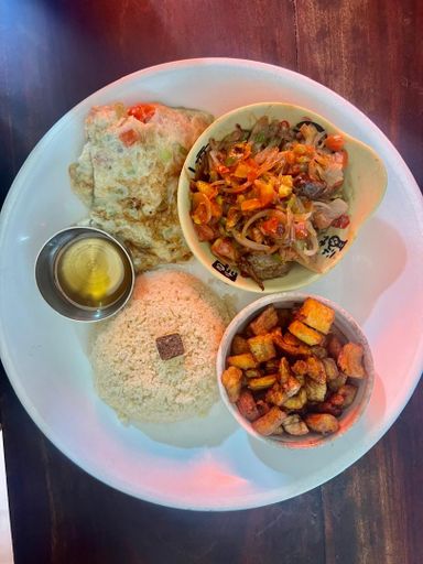 Garba (Atieké Gesier et omelette) - FLORA FOOD