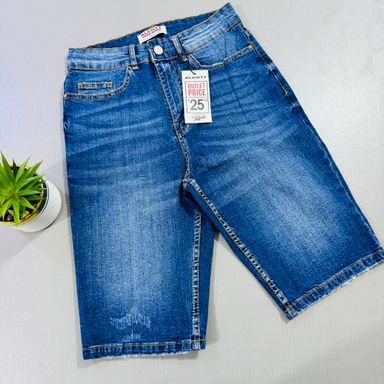 JEANS SHORTS ALCOTT THREE QUARTERED - BLUE 
