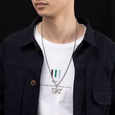 Wholesale Variety Of Pendant Shape Jewelry Titanium Steel Women's Sweater Chain Accessories Men's Hip-hop Style Pendant Necklace
