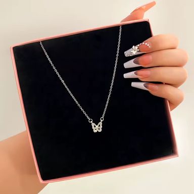 Long Tassel Women Ball Chain Necklace Stainless Steel 18k Gold Plated Minimalist Euramerican Necklaces Jewelry