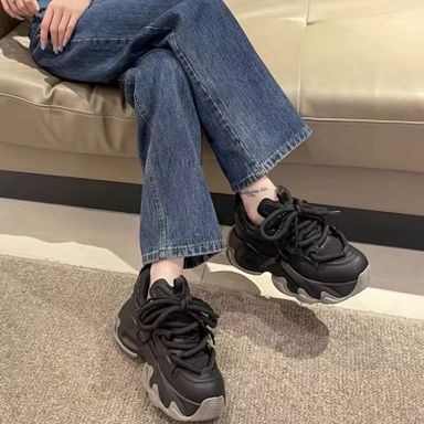 Dropshipping Custom Logo Chunky Shoes Women 2023 New Fashion Height