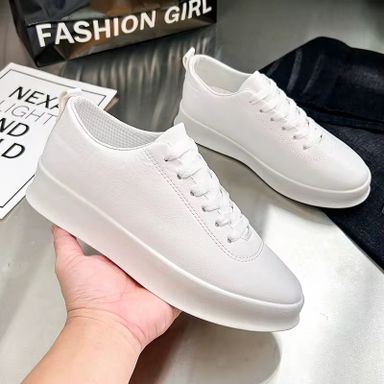 Mens Casual Lightweight Sports Running Shoes One Foot Sliding Board PU Insole Lazy Sports Lace Shoes Foreign Trade Cross-Border