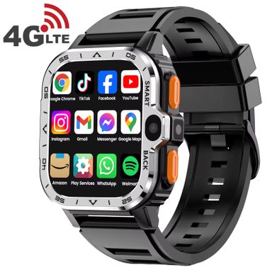 PGD 4G Android Smart Phone Watch RAM 4GB ROM 64GB SIM Card Dual Camera WiFi GPS Waterproof Heart Rate Smartwatch