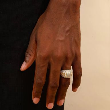 Fashion Jewelry Men Rings Zircon Diamond Ring for Wedding Engagement Party Anniversary Hip Hop Rings for Men